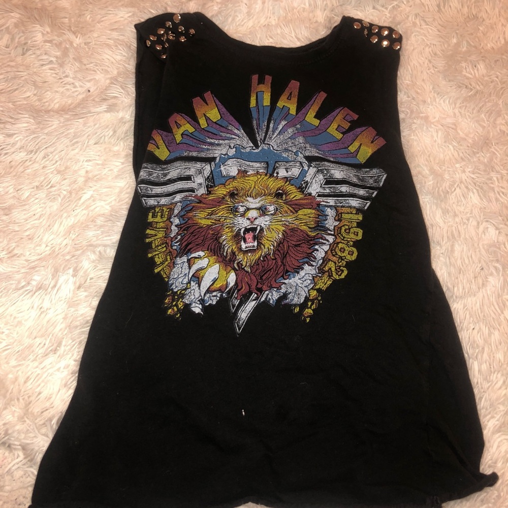 van hallen band muscle tee